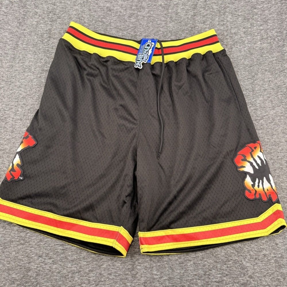 Chalk Line Street Sharks Retro Shorts Mens 3XL Black Yellow Red Mattel NWT